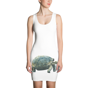 Galapagos-Giant-Turtle Print Sublimation Cut & Sew Dress