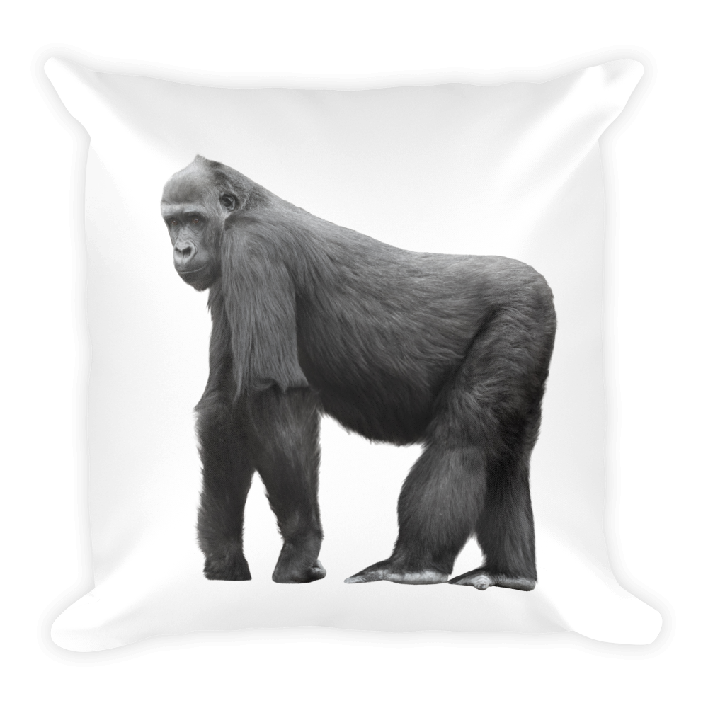 Gorilla Print Square Pillow