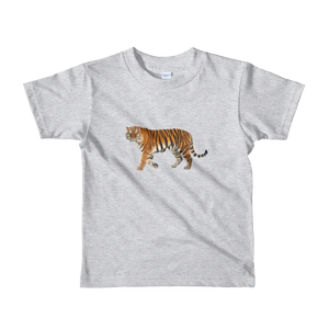 Siberian-Tiger Print Short sleeve kids t-shirt