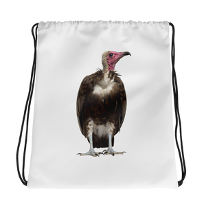 Vulture Print Drawstring bag