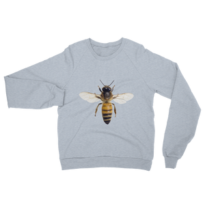 Honey-Bee print Unisex California Fleece Raglan Sweatshirt