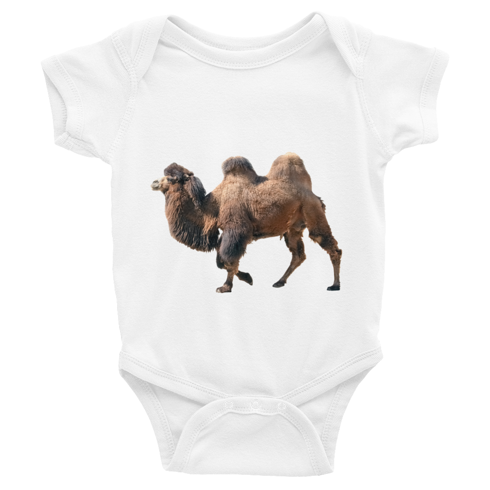 Bactrian-Camel Print Infant Bodysuit
