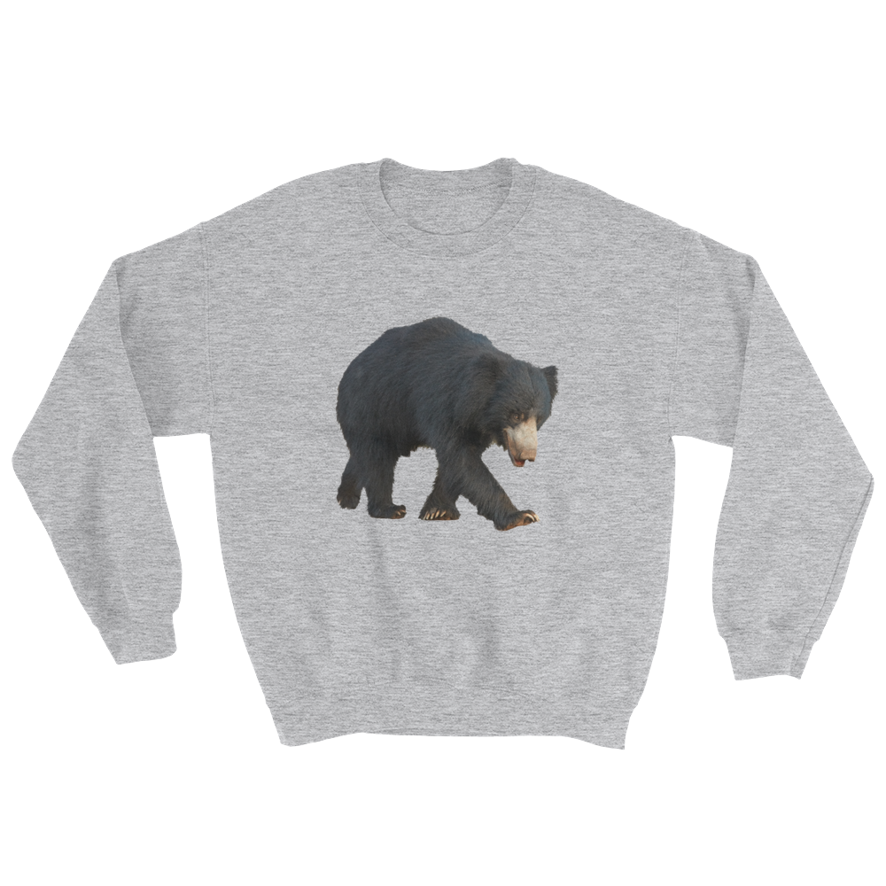 Sloth-Bear Print Sweatshirt