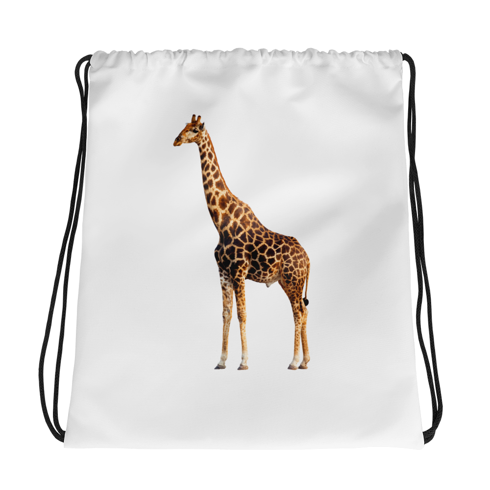 Giraffe Print Drawstring bag