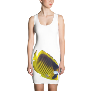 Butterfly-Fish Print Sublimation Cut & Sew Dress