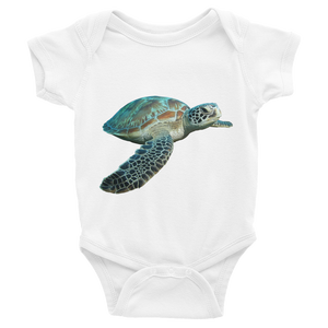 Sea-Turtle Print Infant Bodysuit
