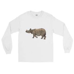 Indian-Rhinoceros Long Sleeve T-Shirt