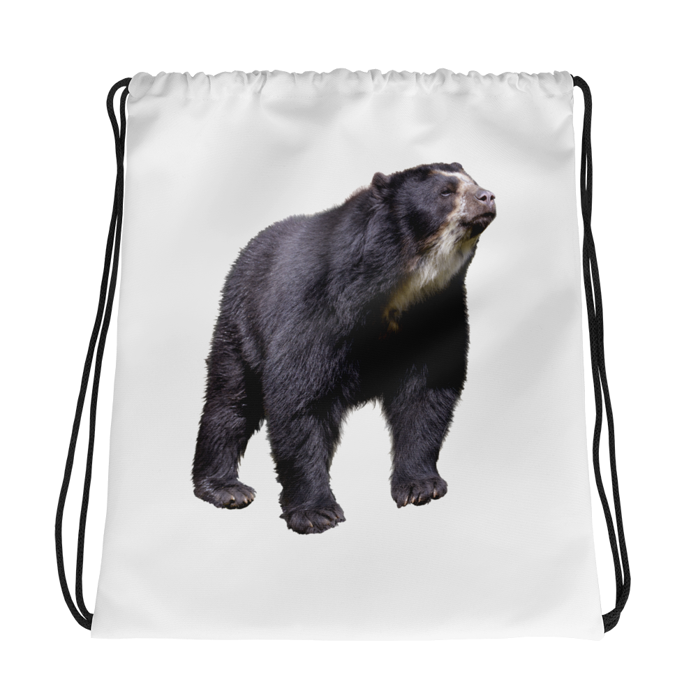 Specticaled-Bear Print Drawstring bag