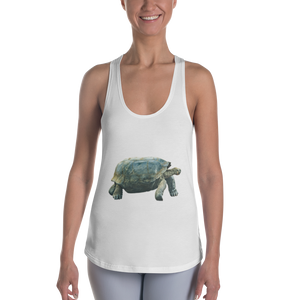 Galapagos-Giant-Turtle Print Women's Racerback Tank