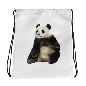 Giant-Panda Print Drawstring bag