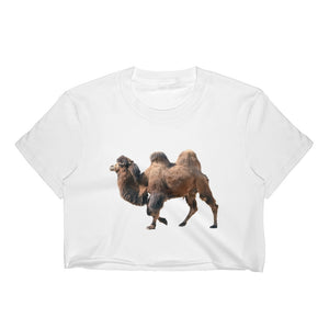 Bactrian-Camel Print Women's Crop Top