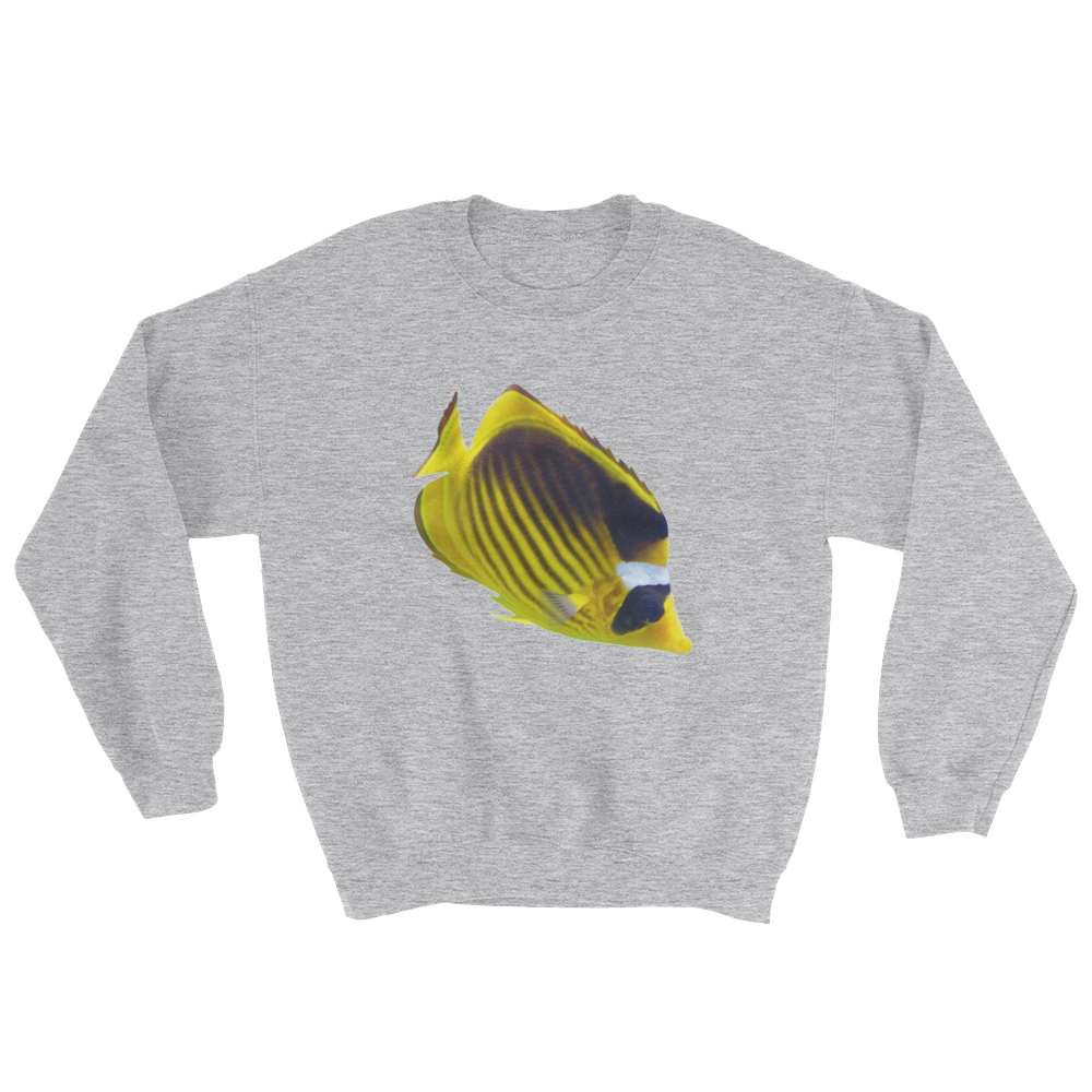 Butterfly-Fish Print Sweatshirt