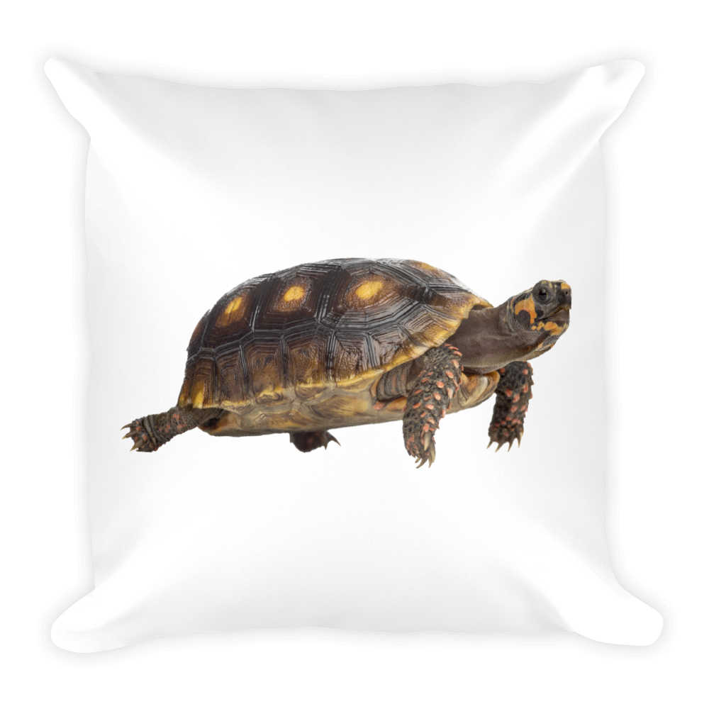 Tortoise Print Square Pillow