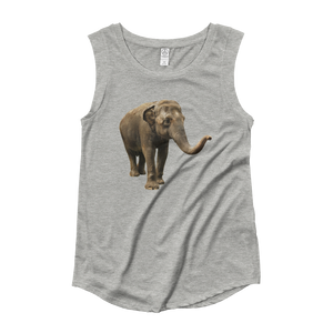 Indian-Elephant Ladies‰۪ Cap Sleeve T-Shirt