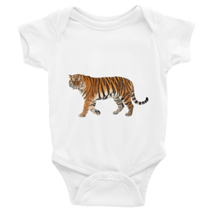 Siberian-Tiger Print Infant Bodysuit