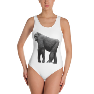 Gorilla Print One-Piece Swimsuit