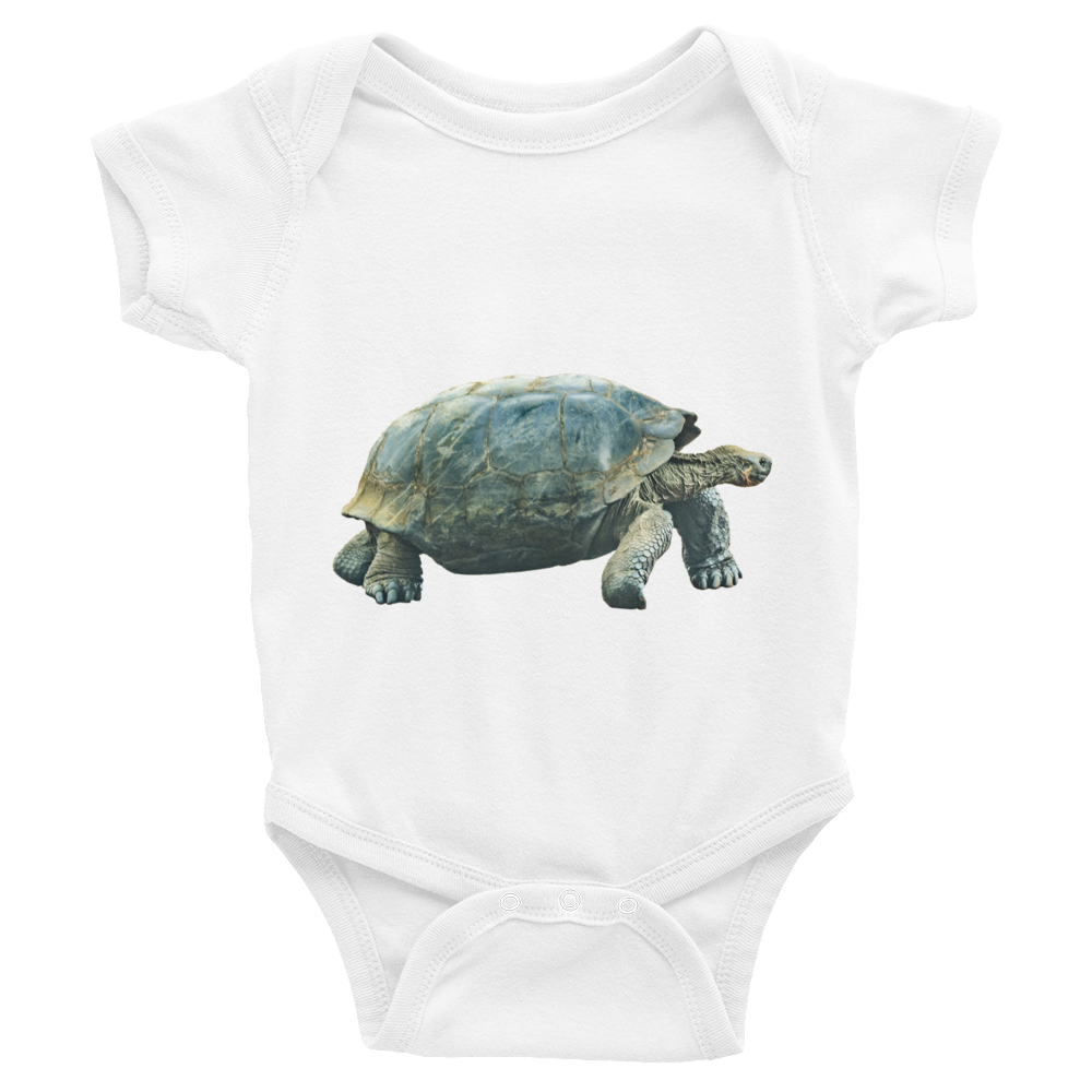 Galapagos-Giant-Turtle Print Infant Bodysuit