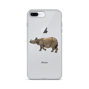 Indian-Rhinoceros Print iPhone Case