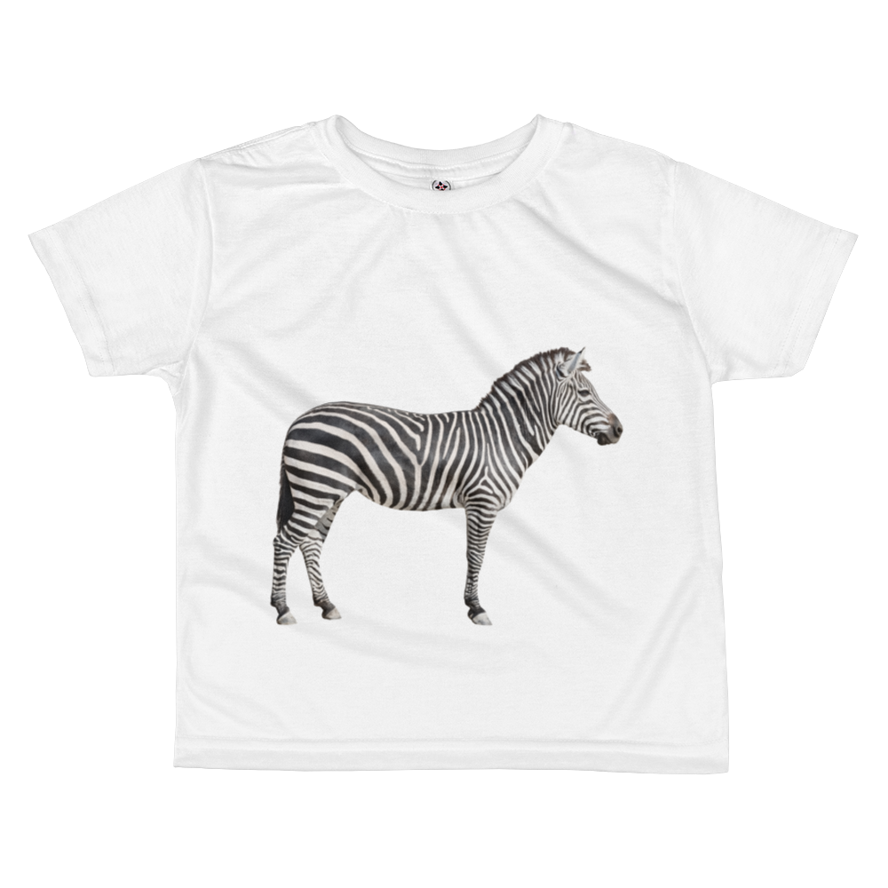 Zebra Print All-over kids sublimation T-shirt