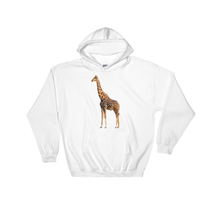 Giraffe Print Hooded Sweatshirt