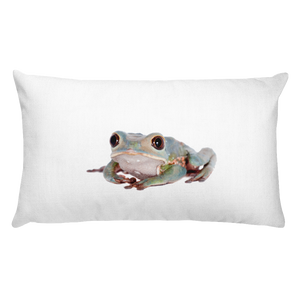 Tarsier-Frog Print Rectangular Pillow