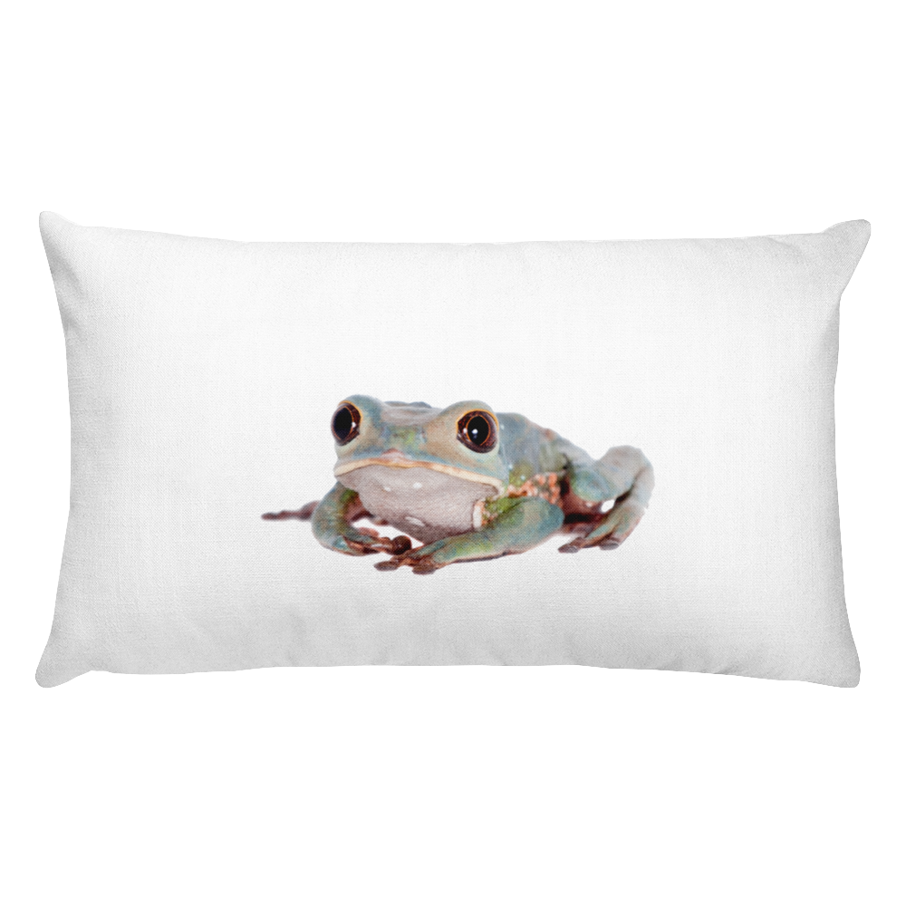 Tarsier-Frog Print Rectangular Pillow