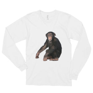 Chimpanzee Print Long sleeve t-shirt (unisex)