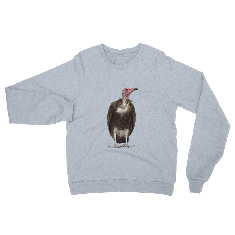 Vulture- print Unisex California Fleece Raglan Sweatshirt
