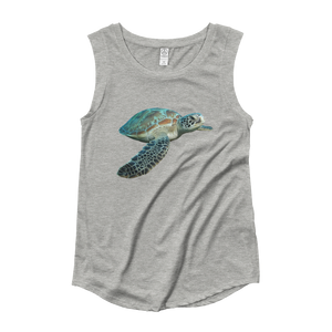 Sea-Turtle Ladies‰۪ Cap Sleeve T-Shirt