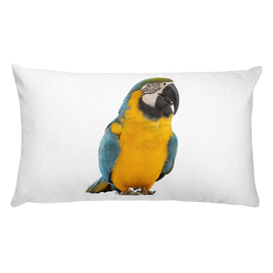 Macaw Print Rectangular Pillow