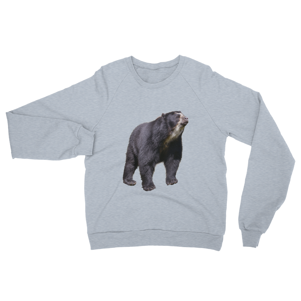 Specticaled-Bear print Unisex California Fleece Raglan Sweatshirt