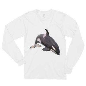 Killer-Whale Print Long sleeve t-shirt (unisex)