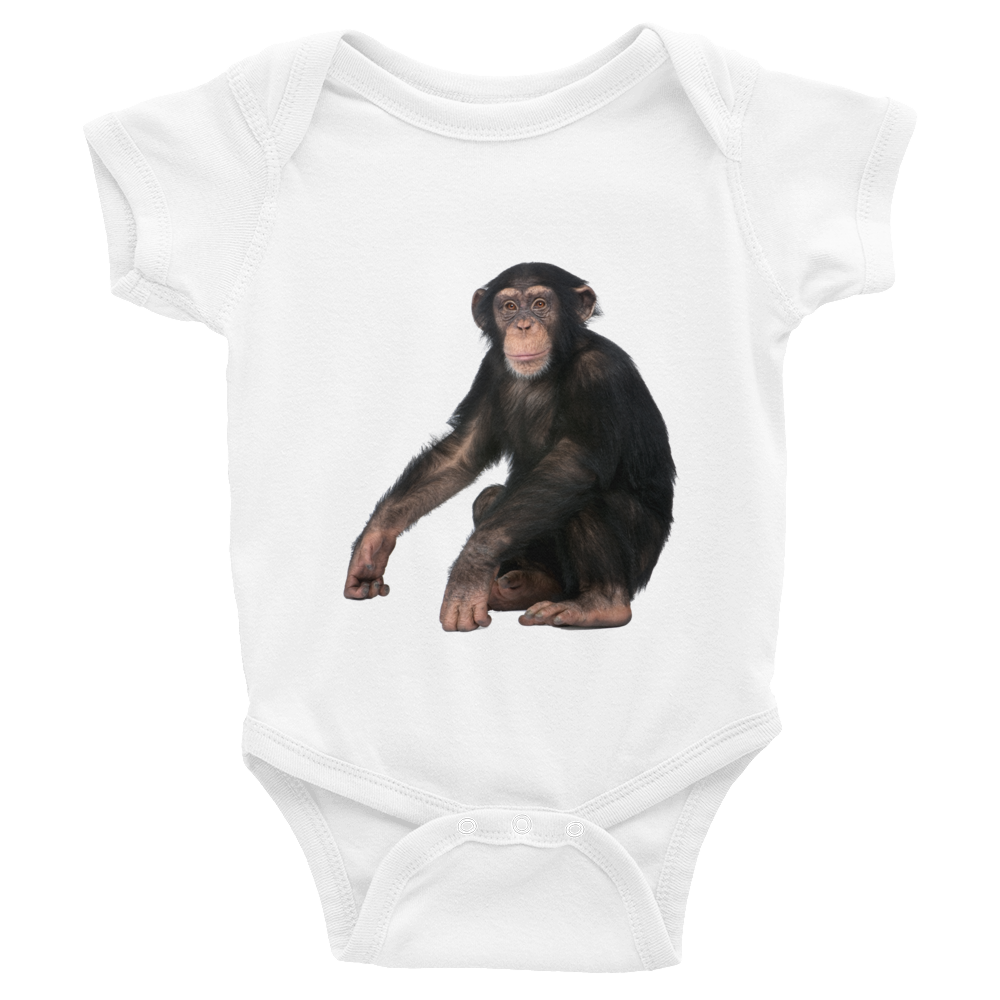 Chimpanzee Print Infant Bodysuit