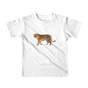 Siberian-Tiger Print Short sleeve kids t-shirt