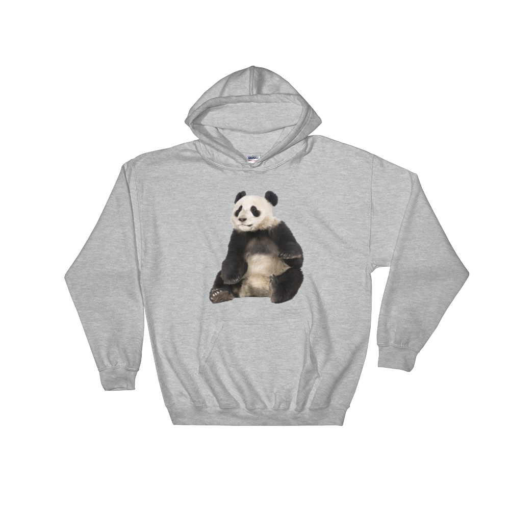Giant-Panda Print Hooded Sweatshirt