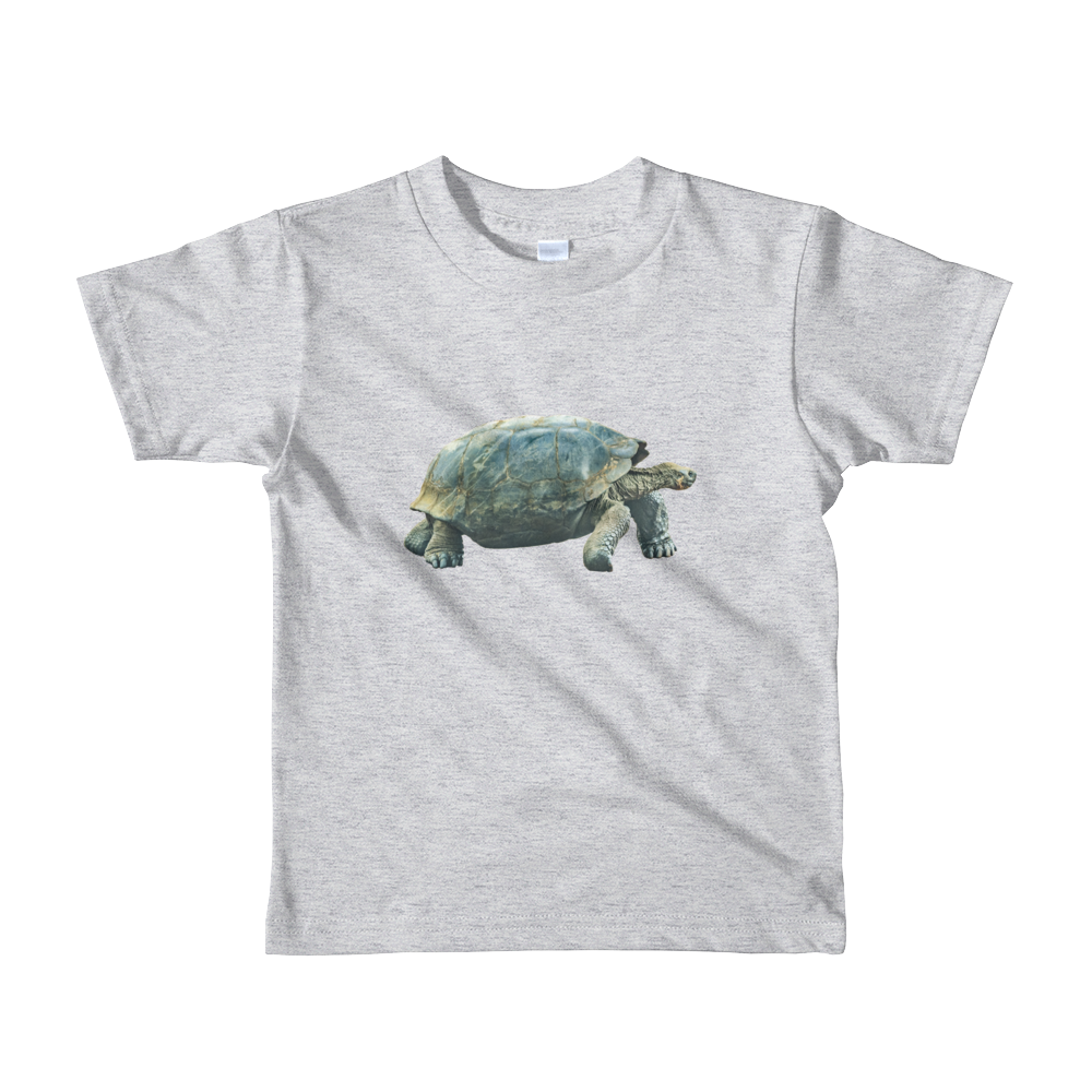 Galapagos-Giant-Turtle Print Short sleeve kids t-shirt