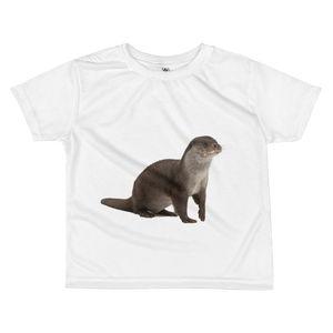 European-Otter Print All-over kids sublimation T-shirt