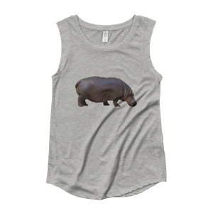 Hippopotamus Ladies‰۪ Cap Sleeve T-Shirt