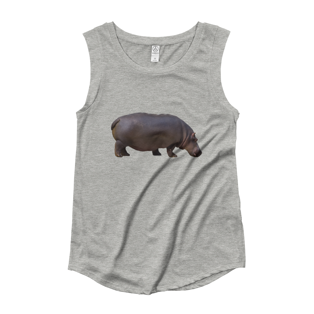 Hippopotamus Ladies‰۪ Cap Sleeve T-Shirt