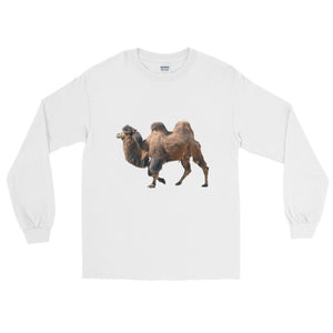 Bactrian-Camel Print Long Sleeve T-Shirt