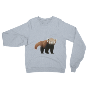 Red-Panda- print Unisex California Fleece Raglan Sweatshirt