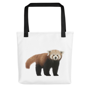 Red-Panda Print Tote bag