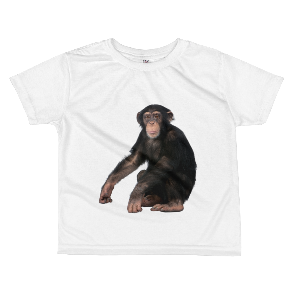 Chimpanzee Print All-over kids sublimation T-shirt