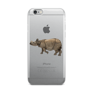 Indian-Rhinoceros Print iPhone Case
