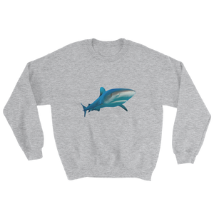 Great-White-Shark Print Sweatshirt