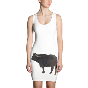 Water-Buffalo Print Sublimation Cut & Sew Dress