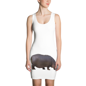 Hippopotamus Print Sublimation Cut & Sew Dress