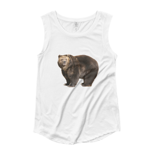 Brown-Bear Ladies‰۪ Cap Sleeve T-Shirt