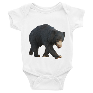 Sloth-Bear Print Infant Bodysuit