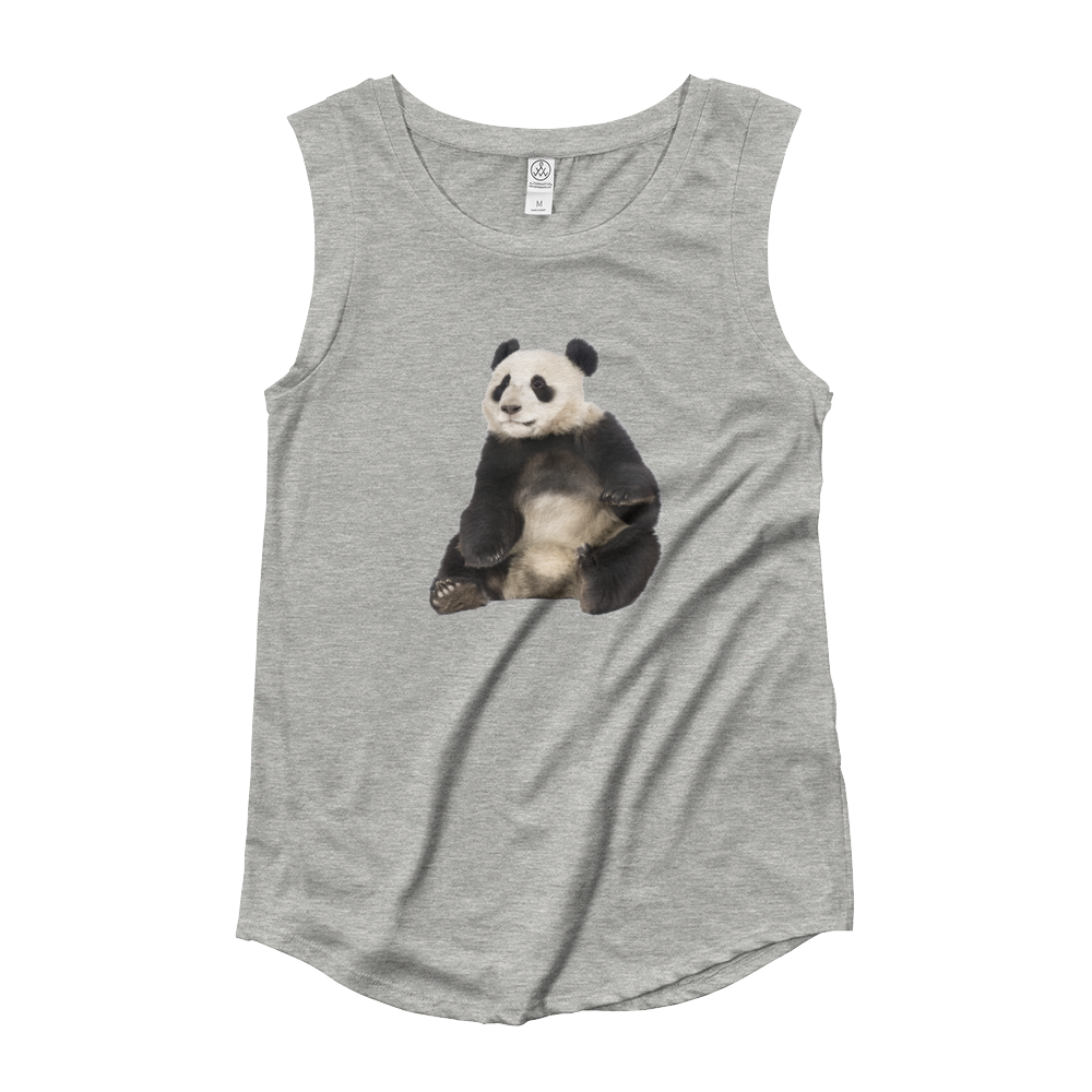 Giant-Panda Ladies‰۪ Cap Sleeve T-Shirt